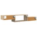 vidaXL Nástenný TV kabinet Nástenná montáž Dub sonoma 150 x 28 x 26 cm