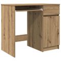 vidaXL Stôl dub artisan 86x49x76 cm kompozitné drevo