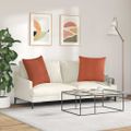 vidaXL Vankúše na pohovku 2 pcs Červenooranžová 60 x 60 cm