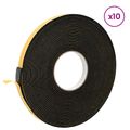 vidaXL Samolepiaca penová páska 10 ks Čierna 10mm x 10m CR Pena