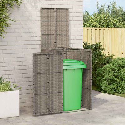 vidaXL Kôš na odpadky Sivá 65 x 80 x 115 cm Polyetylén