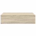 vidaXL Nástenná zásuvková polica dubová 40x23,5x10 cm MDF