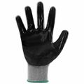 vidaXL Pracovné rukavice 12 ks Šedá a čierna 11 / XXL Polyester