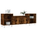 vidaXL TV skrinka dymový dub 160x35x55 cm spracované drevo