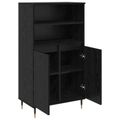 vidaXL Highboard Čierna 60 x 36 x 110 cm Kompozitné drevo