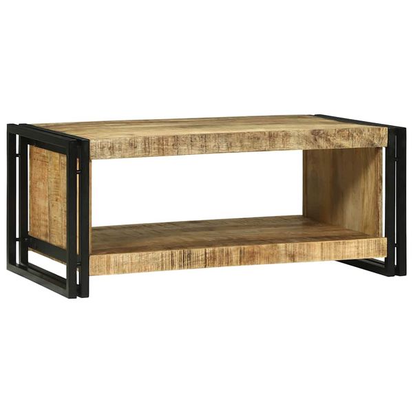 vidaXL Konferenčný stolík Hnedá 90 x 50 x 38 cm Masívne mango drevo