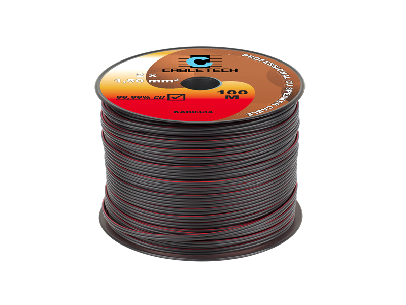 Kábel dvojlinka Cabletech KAB0334 2x 1,5 mm čierna CU