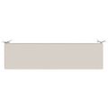 vidaXL Vankúš na lavičku SOEST 100% polyester Biela 150 x 40 x 8 cm