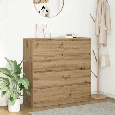 VidaXL Príborník Artisan Dub 100x35x99 cm Engineered Wood