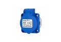 Zásuvka vstavaná 13954F IP54/250V/16A s ochranným kolíkom, modrá