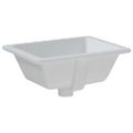 vidaXL Kúpeľňové umývadlo biele 39x30x18,5 cm obdĺžnikové keramické