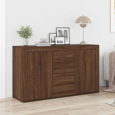 vidaXL Servírovacia skriňa Hnedý dub 120 x 36 x 69 cm Kompozitné drevo