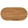 vidaXL Vrchná doska 110 x 55 x 3,5 cm Oválny Husté teakové drevo