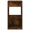 vidaXL Nočné skrinky so zásuvkou 2 ks tmavý dub 35x34x66,5 cm