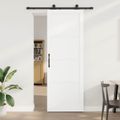 vidaXL Posuvné dvere ORKDAL 83 x 232 cm Borovicový masív Biela