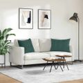 vidaXL Vankúše na pohovku 2 pcs Tmavozelená 70 x 50 cm