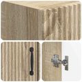 vidaXL Toaletná skriňa HOORN Dub sonoma 66 x 25,5 x 190 cm
