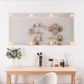 vidaXL Nástenné zrkadlo s LED svetlami 50x100 cm sklo obdĺžnikové