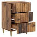 vidaXL Nočný stolík Staré drevo 43 x 41 x 66,5 cm Kompozitné drevo