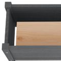 vidaXL Záhradné kvetináče 2 ks sivé 60x31x31 cm borovicový masív