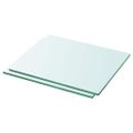 vidaXL Poličky 2 ks panel z priehľadného skla 30x20 cm