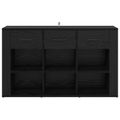 vidaXL Servírovacia skriňa Čierny dub 100 x 30 x 59,5 cm