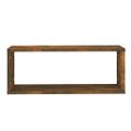 vidaXL Kockové police 2 ks dymový dub 60x15x23 cm spracované drevo