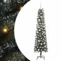 vidaXL Umelý vianočný stromček Zelená 180 cm PVC, plast a oceľ