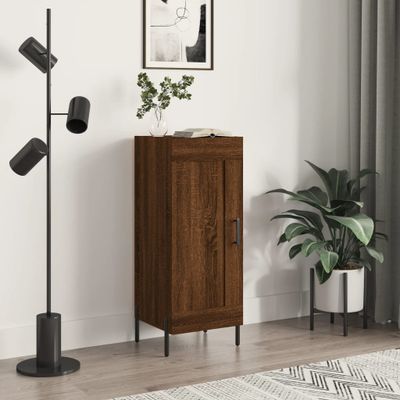 vidaXL Komoda hnedý dub 34,5x34x90 cm spracované drevo
