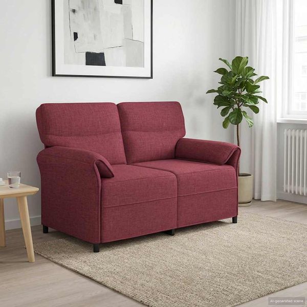 vidaXL Pohovka 100% polyester, kovový rám, MDF, Preglejka