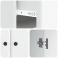vidaXL Servírovacia skriňa Biela 66 x 34,5 x 90 cm Kompozitné drevo