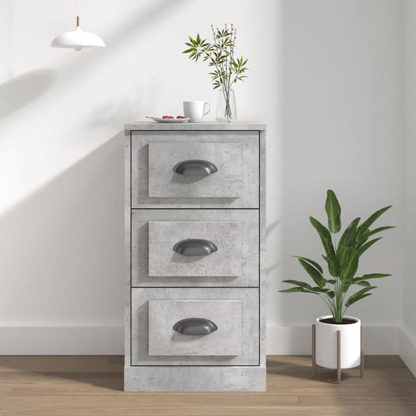 vidaXL Komoda betónovo sivá 36x35,5x67,5 cm kompozitné drevo