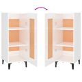 vidaXL Komoda lesklá biela 34,5x34x90 cm spracované drevo