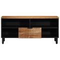 vidaXL TV skrinka Hnedá 100 x 33 x 46 cm Masívne mango drevo