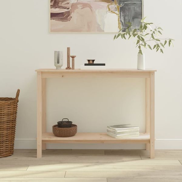 vidaXL Konzolový stolík 110x40x80 cm masívne borovicové drevo