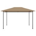 vidaXL Altánok 384x281x270 cm sivohnedý 180 g/m²
