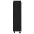 vidaXL Úzky úložný vozík Čierny dub 60 x 22 x 80 cm Kompozitné drevo