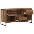 vidaXL TV skrinka 100 x 36 x 49,5 cm Staré drevo Kompozitné drevo