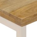 vidaXL Konferenčný stolík 100x50x35 cm, mangový masív a oceľ