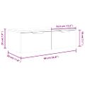 vidaXL Nástenné skrinky 2 ks dub sonoma 68x30x20 cm spracované drevo
