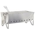 vidaXL Kempingový ohnisko 42 x 22 x 18 cm Nehrdzavejúca oceľ