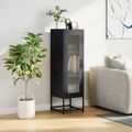 vidaXL Highboard Antracit 36x39x123 cm Oceľ valcovaná za studena
