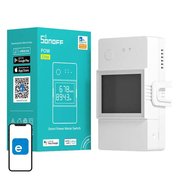 Inteligentný spínač/merač spotreby WiFi Sonoff POWR316D