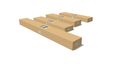 Bioklimatická pergola G21 Trenton Premium 4x4 m, antracitová hliníková