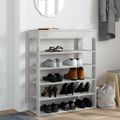 vidaXL Regál na topánky betónovosivý 80x30x98 cm spracované drevo