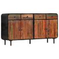 vidaXL Komoda masívne recyklované drevo 140x35x76 cm