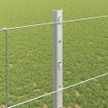 vidaXL Vonkajšie divoké oplotenie s posteľami 25 x 1,2 m Strieborná