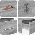 vidaXL Rám postele Sivý Sonoma 98.5 x 200 cm Kompozitné drevo
