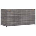 vidaXL Záhradný úložný box, sivý 120x50x60 cm, polyratan