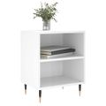 vidaXL Nočné skrinky 2 ks lesklé biele 40x30x50 cm kompozitné drevo